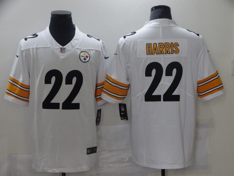 Men Pittsburgh Steelers 22 Harris White Nike Vapor Untouchable Limited 2021 NFL Jersey